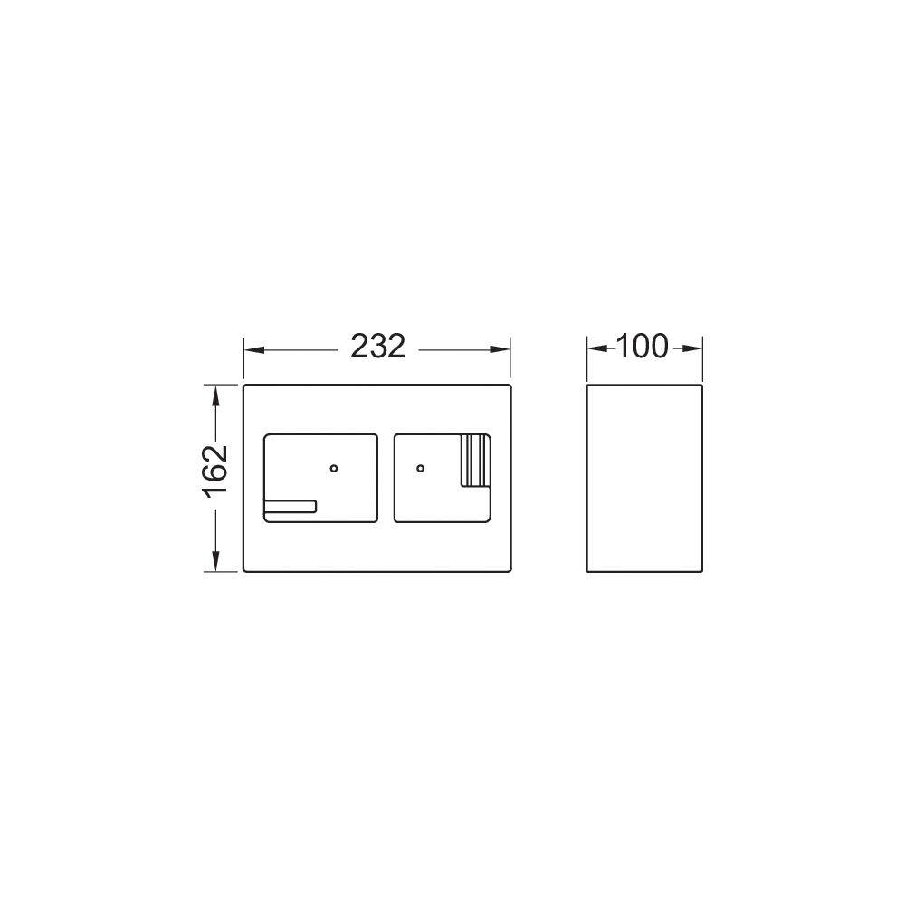 Tece box Rohbauschutz für flächenbündigen Einbau
