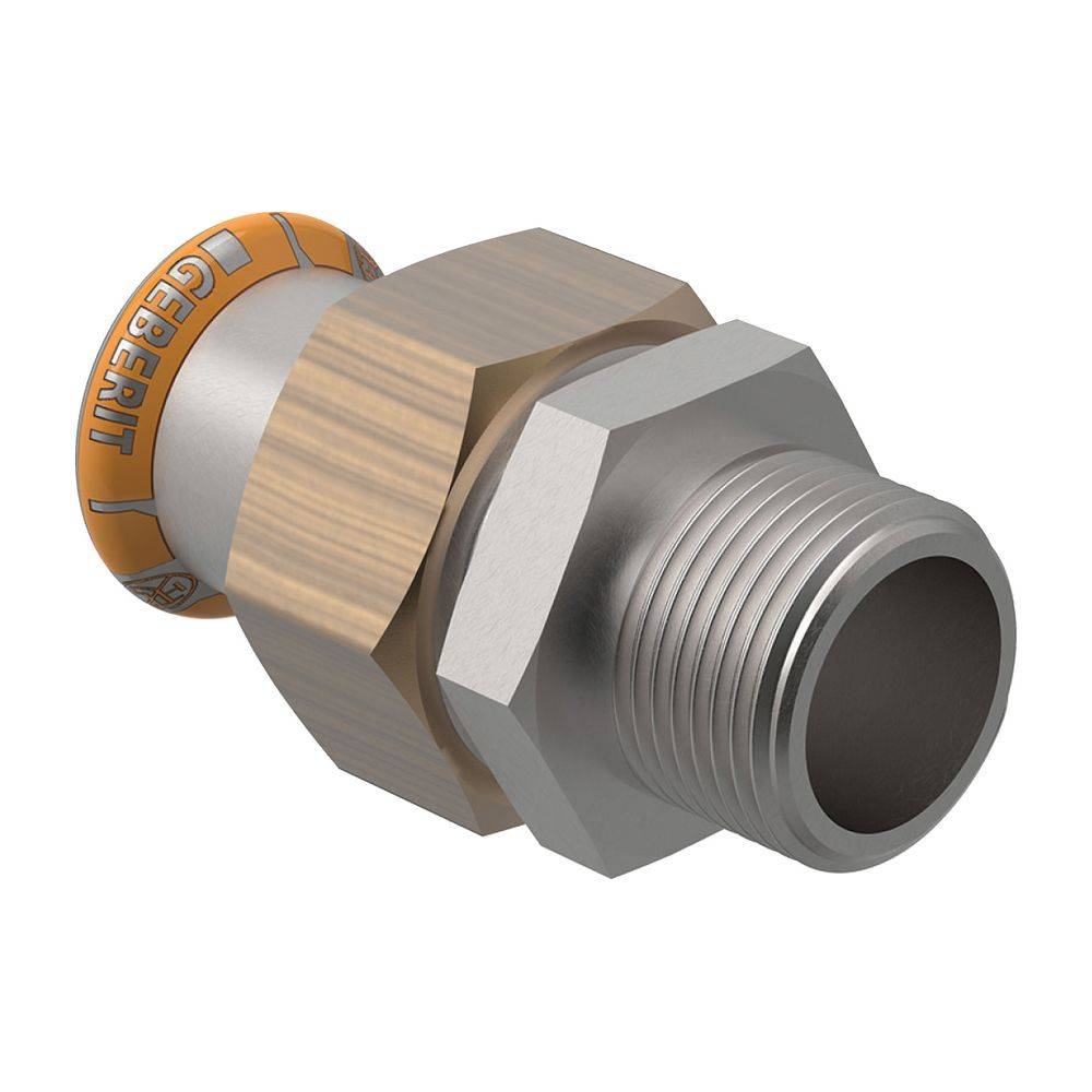 Geberit GE Mapress Therm, Uebergangsverschraubung, d28mm, R1, NPW, 1 Stk.