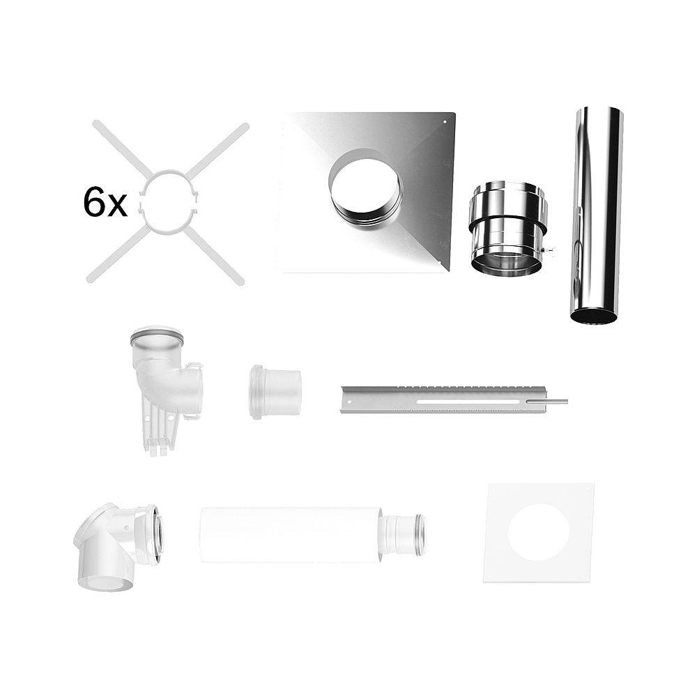 Bosch Grundbausatz FC-Set-80-C93x oben, D 80/125mm, Edelstahl