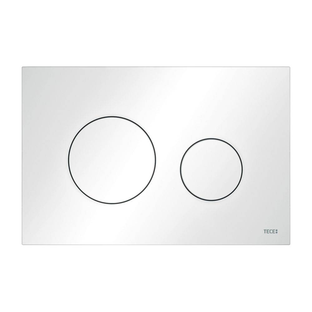TECE WC-Betätigungsplatte TECEloop weiß, Kunststoff, für 2-Mengentechnik