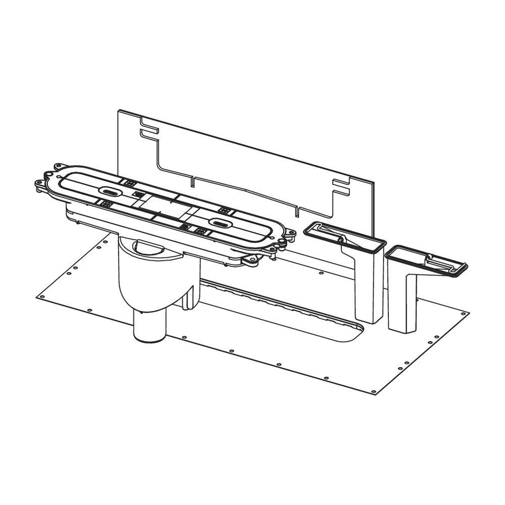 Tece drainprofile Ablauf senkrecht DN 50 Ablaufleistung 1,37 l/s
