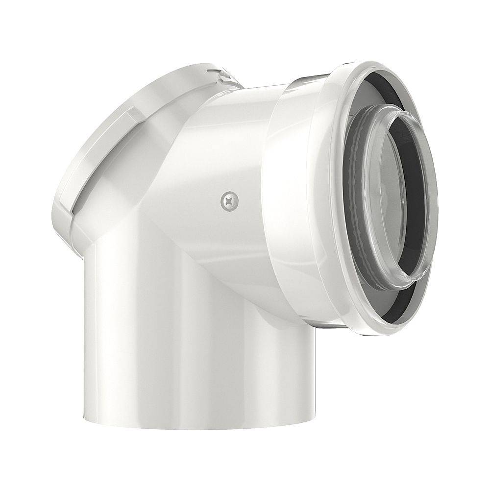 Bosch Doppelrohrbogen mit Prüföffnung FC-CER80-87, D 80/125mm