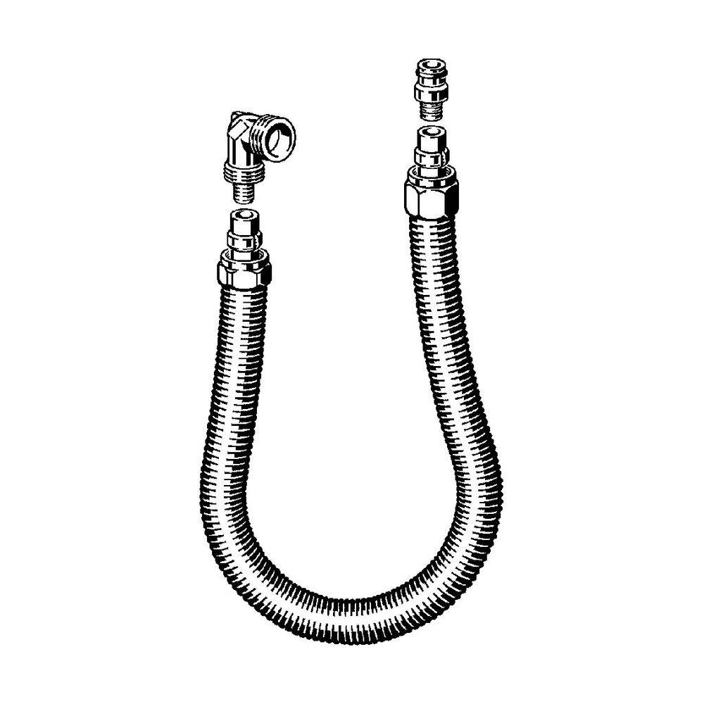 Viega Anschlussgarnitur 6161.9 G 1/2x16mm, mit 1,5 m Sanfix-Rohr