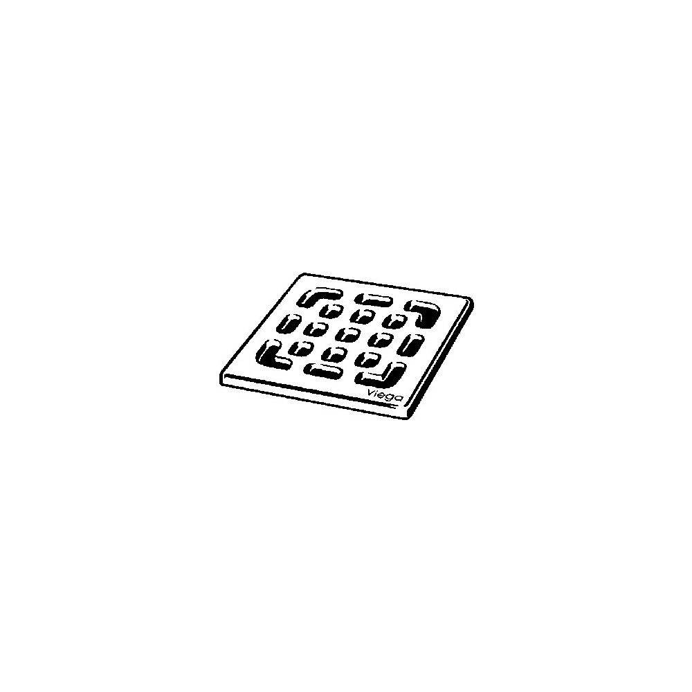 VIEGA Rost VIEGA 4933.3, 554026 94x94mm, aus Edelstahl
