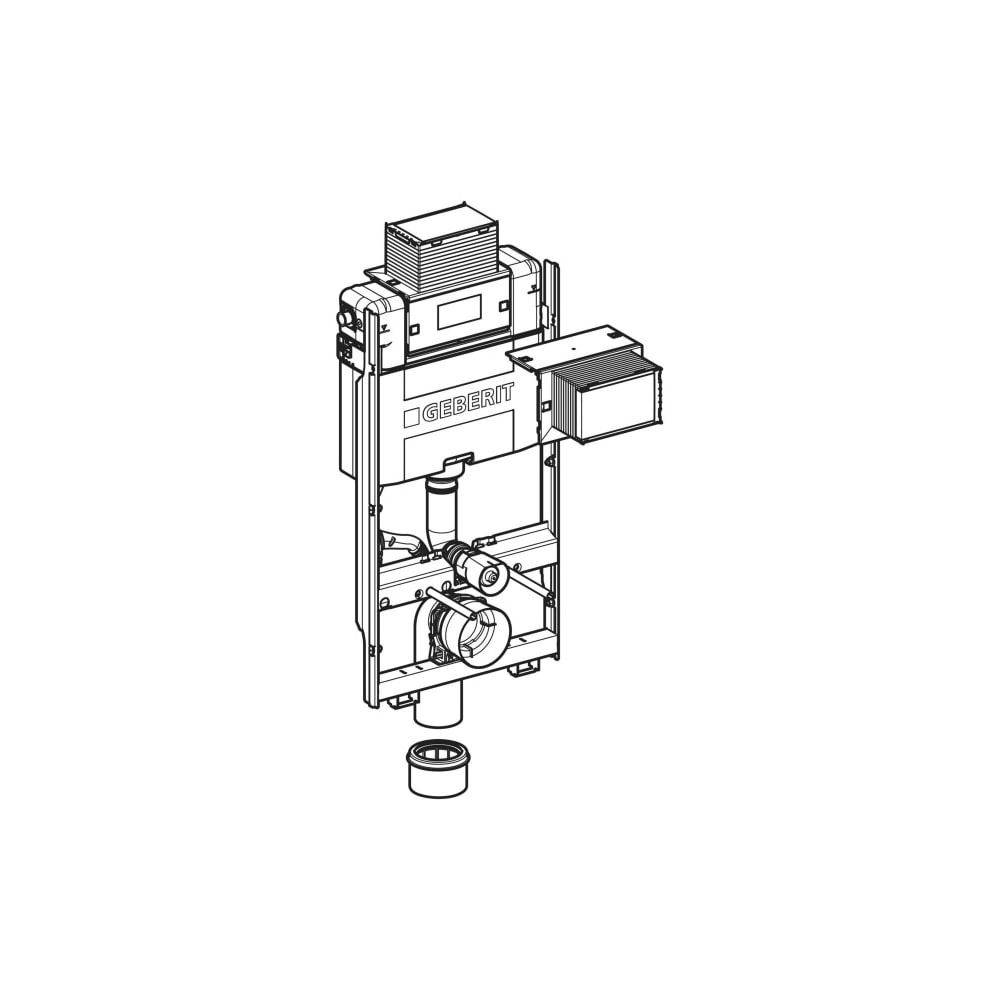 Geberit GIS Element für Wand-WC, 100cm mit Omega Unterputzspülkasten 12cm