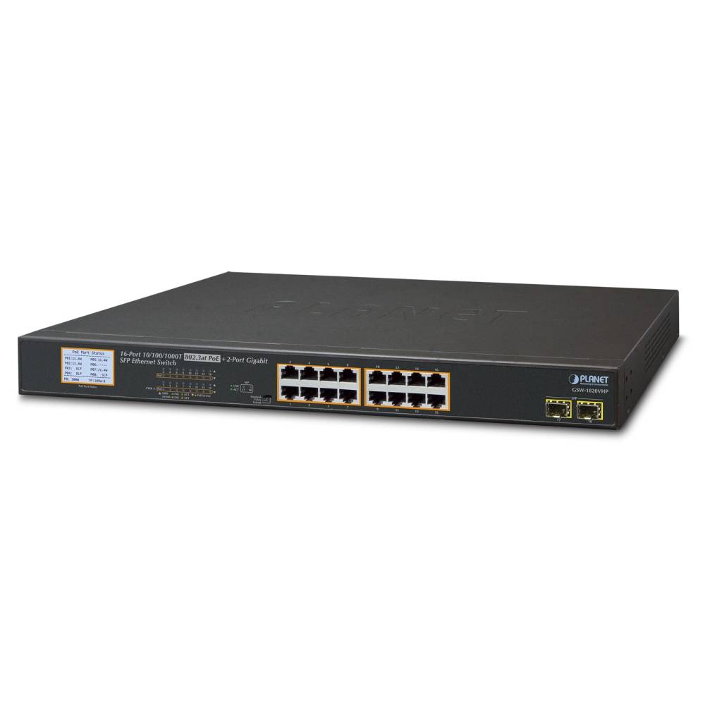 Our Pure Planet GSW-1820VHP 16-Port Ethernet Switch Netzwerkgerät