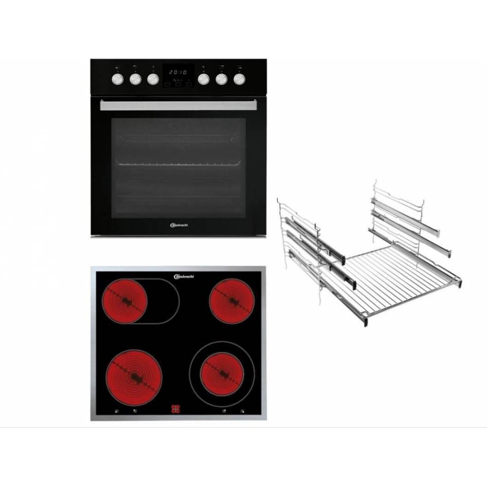 Bauknecht Herdset HEKO H500 schwarz/silber