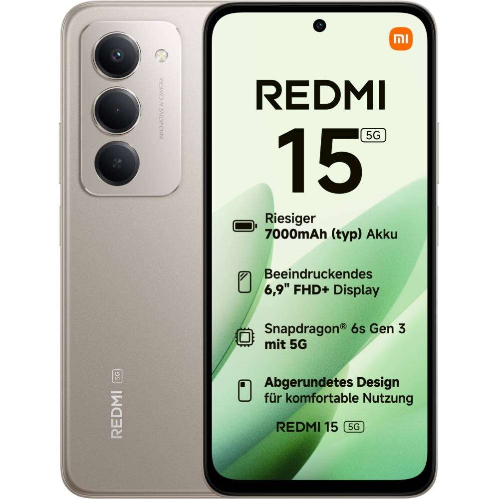 Xiaomi Redmi 15 5G 128 GB / 4 GB - Smartphone - titan gray