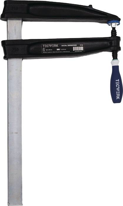 Tiefspannschraubzwinge Spann-W.800mm A.250mm 3K-Griff 45x12mm TECWERK