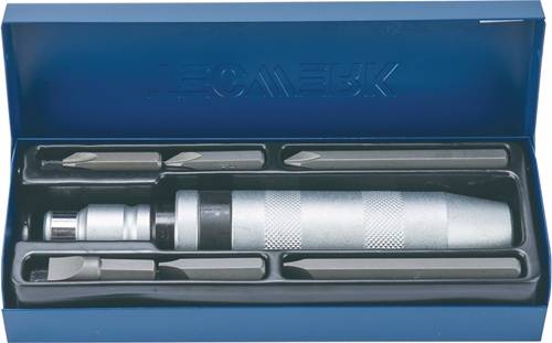 Schraubenlösersatz 8-tlg.1/2 Zoll in Stahlbl.-Kass.TECWERK