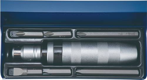 Schraubenlösersatz 8-tlg.1/2 Zoll in Stahlbl.-Kass.TECWERK