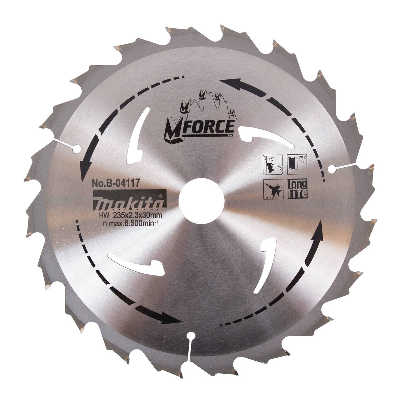 makita Kreissägeblatt B-04117 D.235mm 20 Zähne