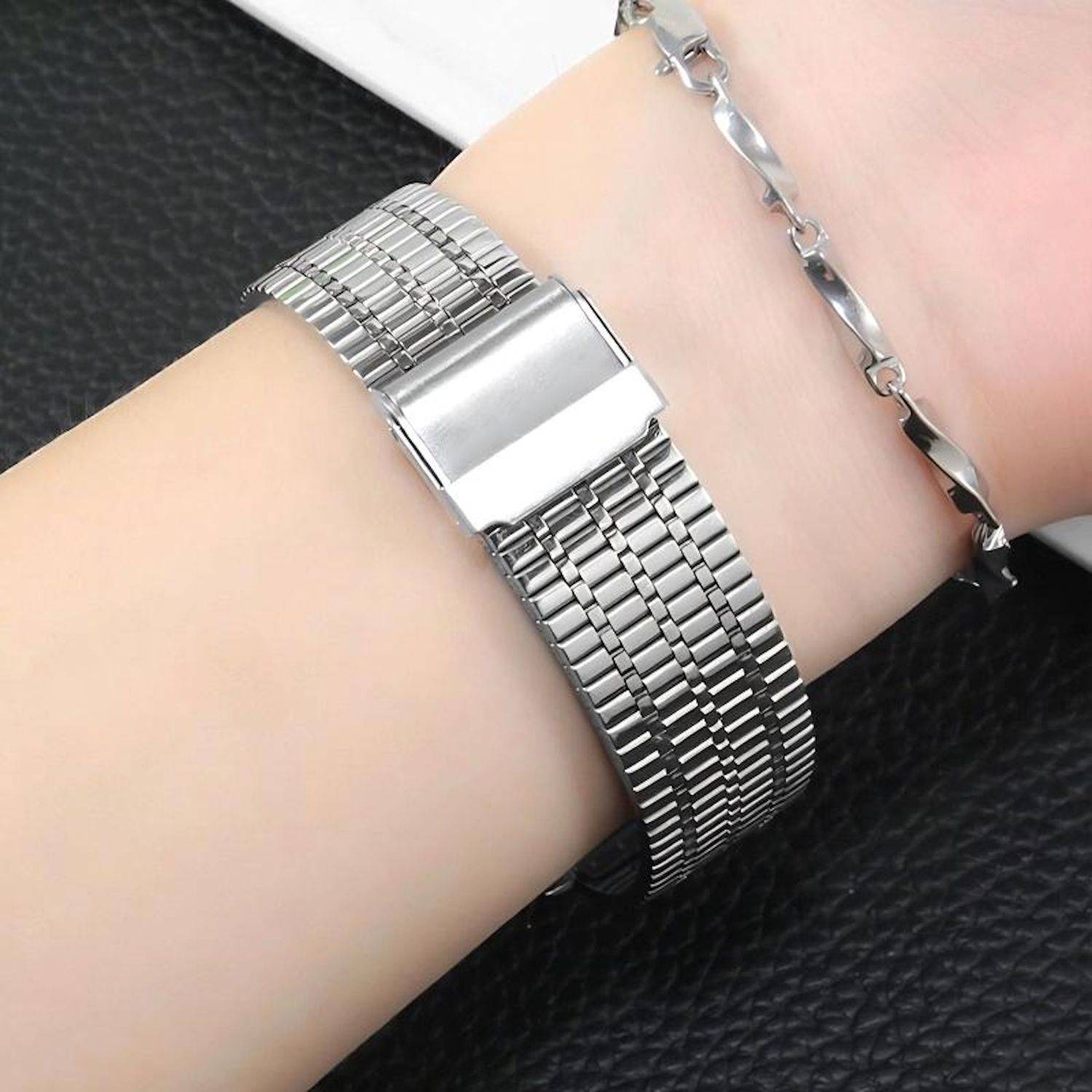 Smartwatch Armband Edelstahl für Huawei Watch Fit 5 4 / Fit 5 4 Pro / 3 Silber