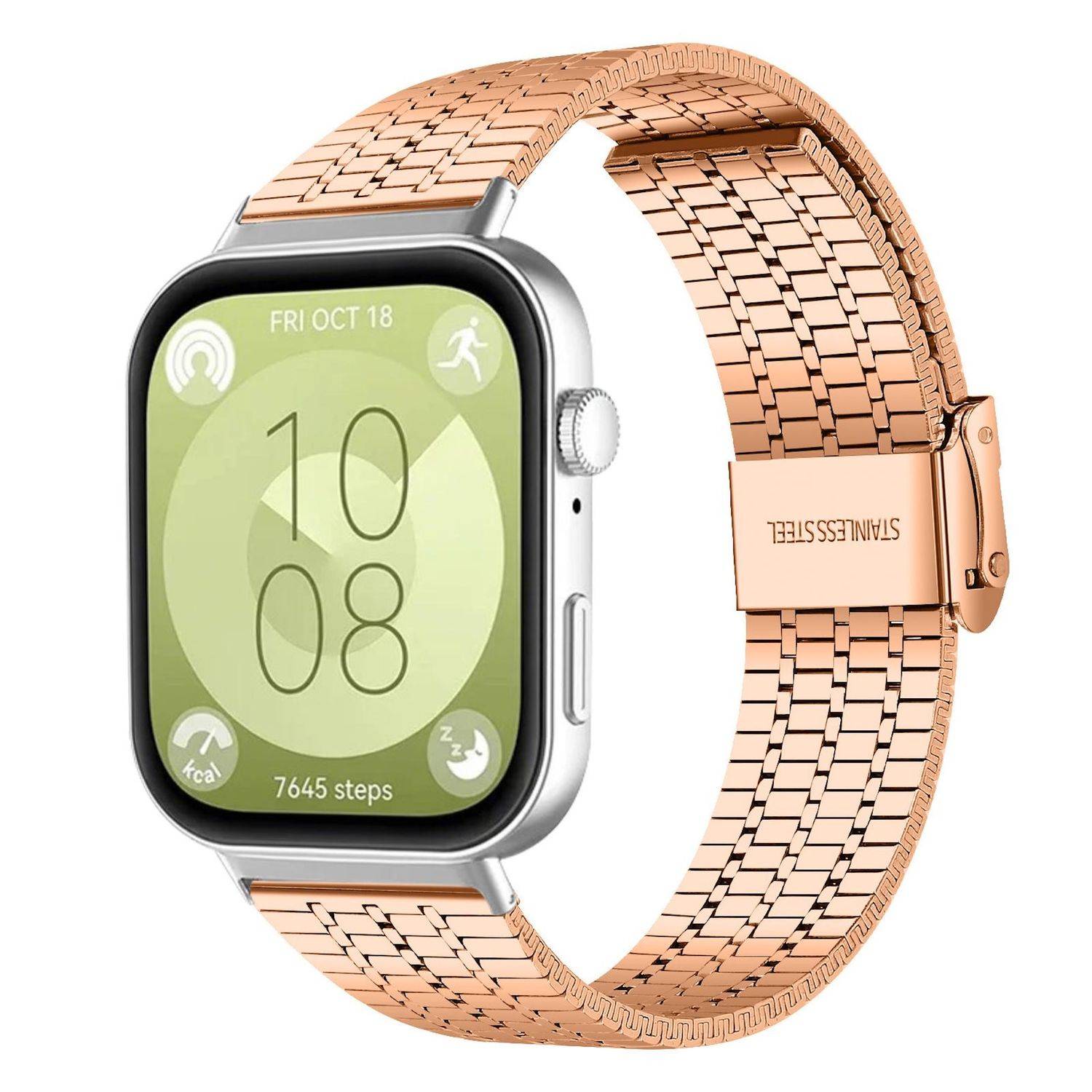 Smartwatch Armband Edelstahl für Huawei Watch Fit 5 4 / Fit 5 4 Pro 3 Rose Gold