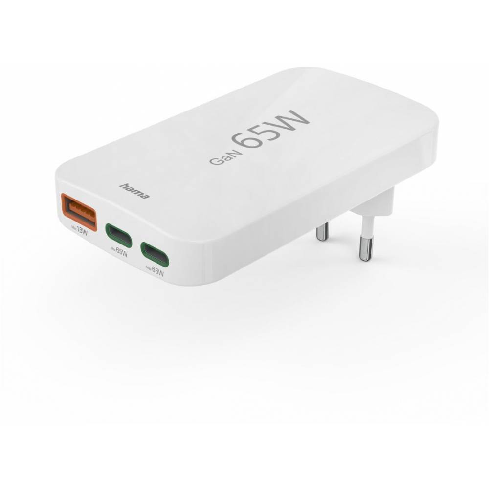 HAMA USB-C Laptop-Netzteil 65W mit GaN & PD Technologie