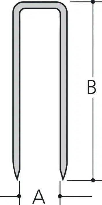 Klammer F-32650 L.13mm B.10,55mm galvanisiert Draht 0,6x1,2mm 5000 St Makita