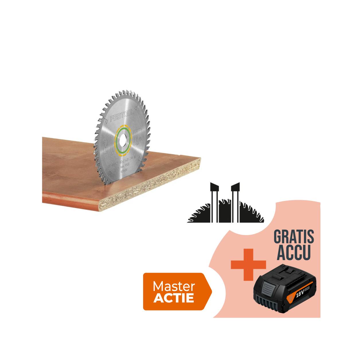 Festool Kreissägeblatt WOOD FINE CUT HW 225 x 2,6 x 30 W48 - 488289