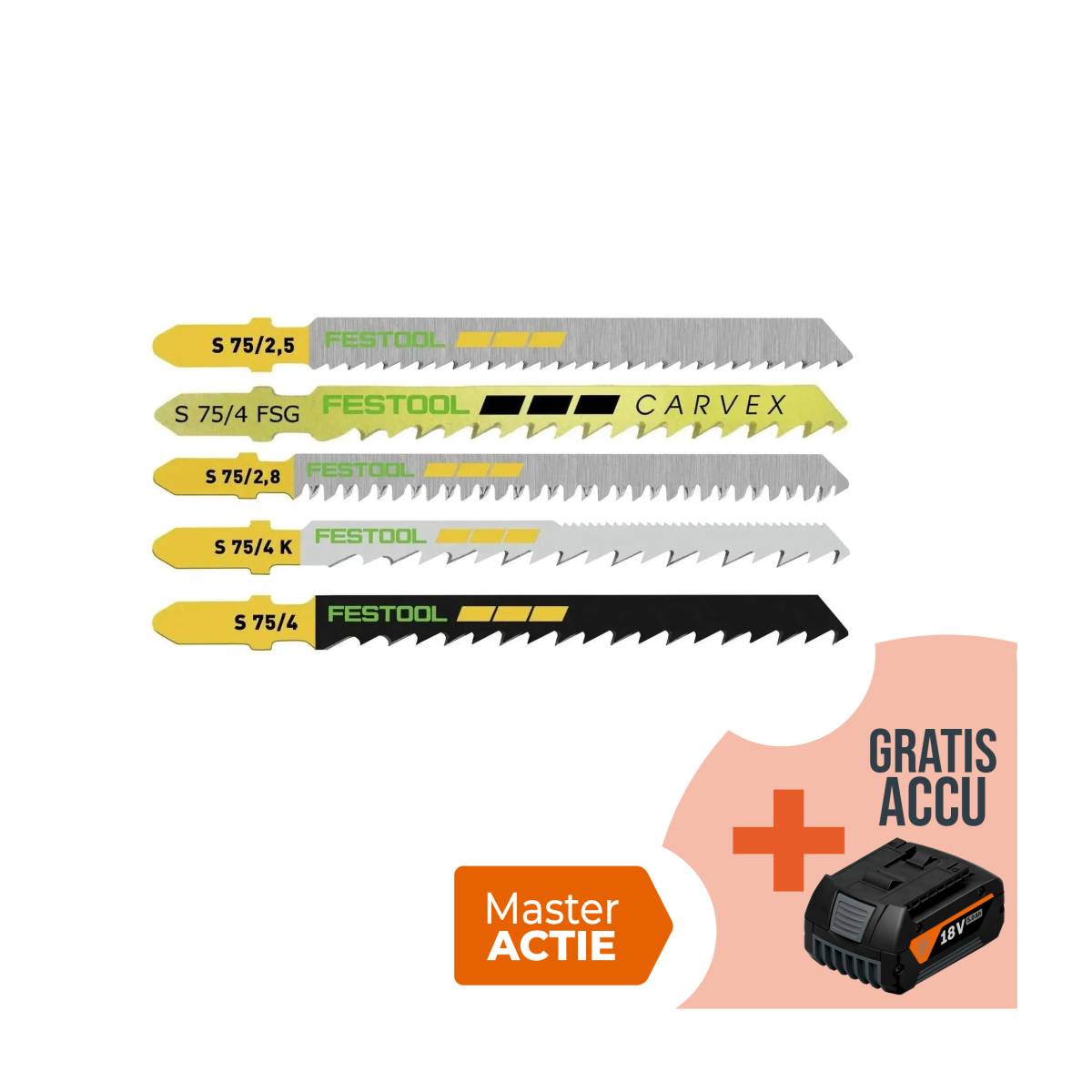 Festool Stichsägeblatt-Set STS-Sort/25 W - 204275