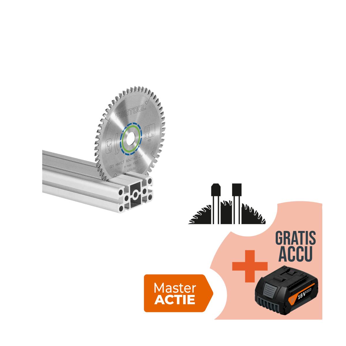 Festool Spezial-Sägeblatt 225 x 2,6 x 30 TF68 - 488291