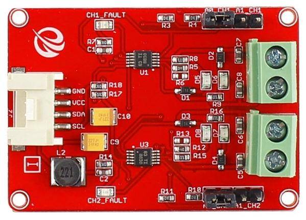 Elecrow Crowtail-I2C Motor Driver 2.0, DRV8830, 2-Kanal, JST-PH 2.0, I2C-Steuerung, 2,75-6,8V