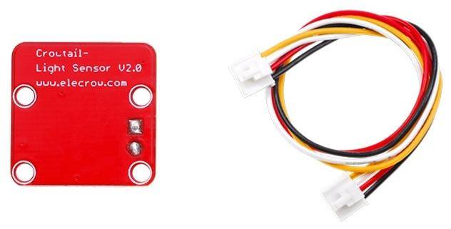 Elecrow Crowtail-Light Sensor 2.0, GL5516, LMV358, analog, JST-PH 2.0 4-Pin, 0,5-3mA, 5V
