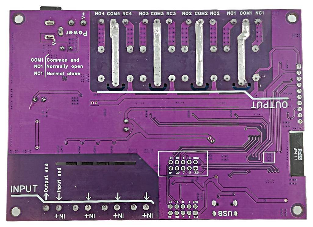 Elecrow ESP32-C6-EVB Board, Wi-Fi 6 und Bluetooth 5, 4 Relais, 4 opto-isolierte Eingänge, 10A/240VAC