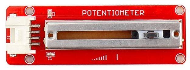 Elecrow Crowtail-Linear Potentiometer V2.0, 10k Ohm, Schieberegler 30mm, JST-PH 2.0, 30 mA, 3,5-30V