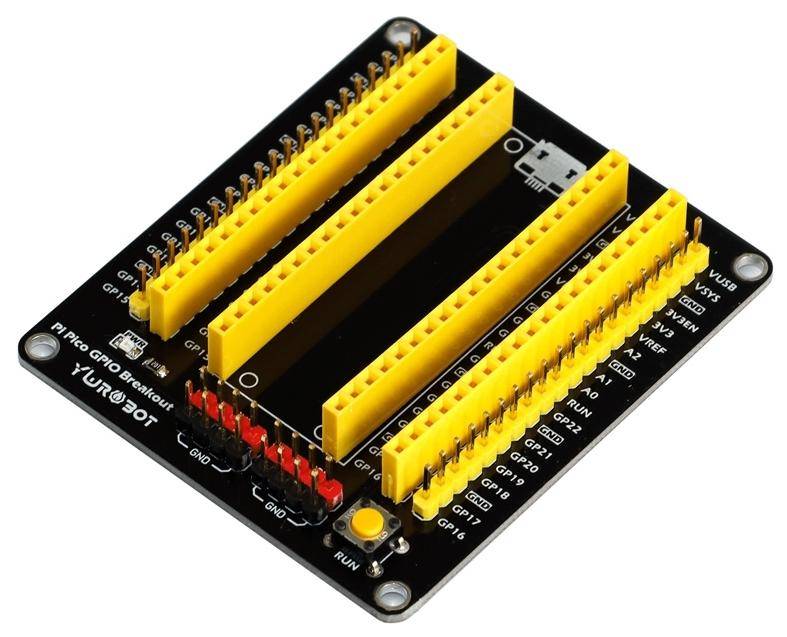 Elecrow Raspberry Pi Pico GPIO Expansion Board, 40 GPIO-Pins, I2C/UART, 3,3V-5V