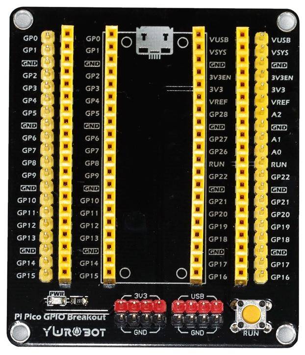 Elecrow Raspberry Pi Pico GPIO Expansion Board, 40 GPIO-Pins, I2C/UART, 3,3V-5V