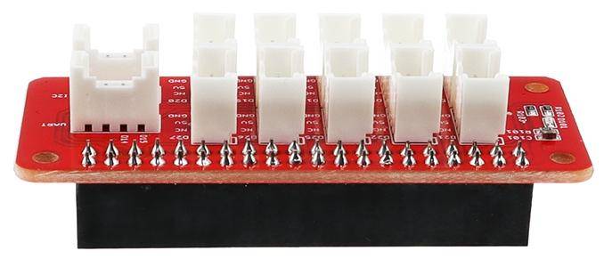 Elecrow Crowtail Stackable Shield für Raspberry Pi, GPIO 10x, IIC, UART, JST-PH 2,0 4-Pin