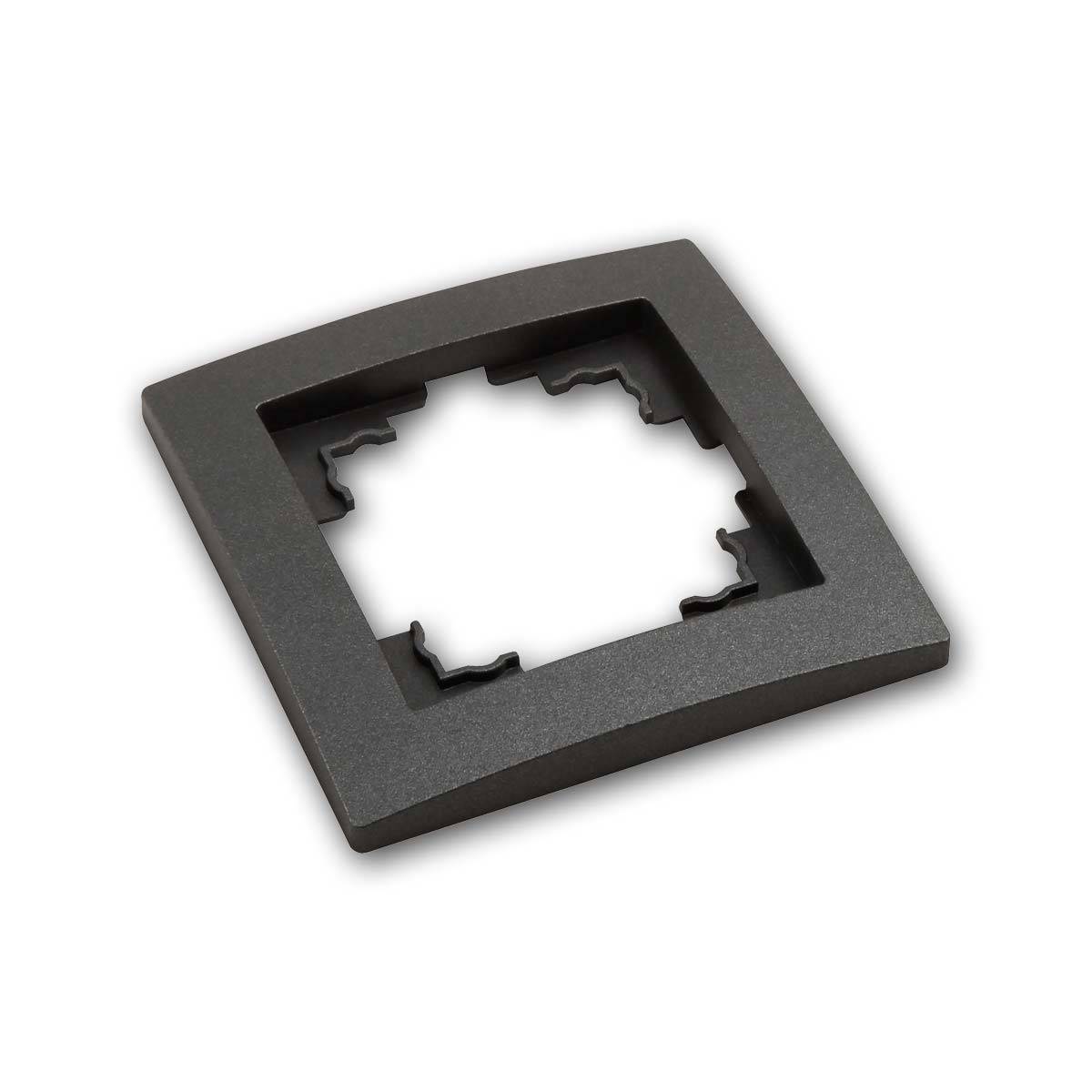 McPower - FLAIR Schutzkontakt-Steckdose mit 2x USB, mRahmen