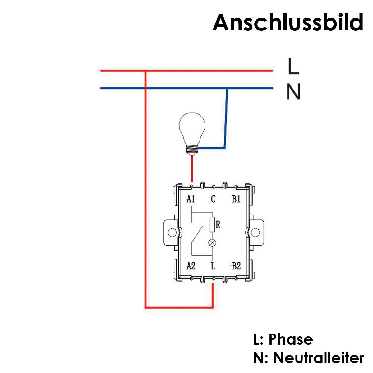 ChiliTec - Feuchtraum Kontroll-Schalter, IP44 250V~/ 10A