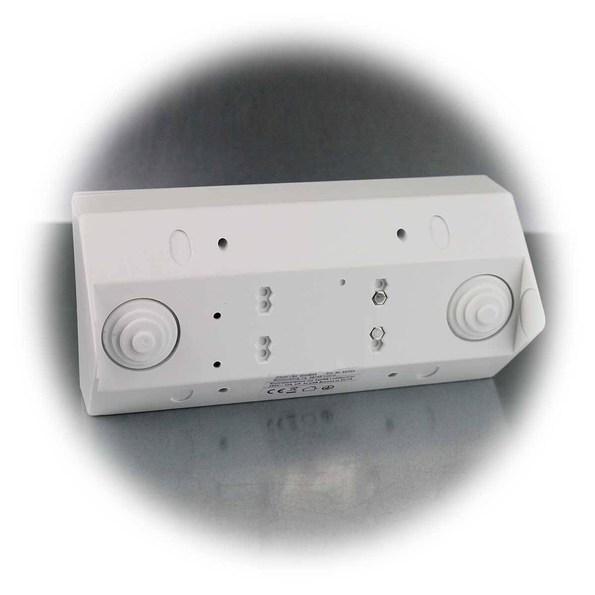 ChiliTec - 2-fach Aufbau-Steckdosenblock + 2x USB, weiß matt