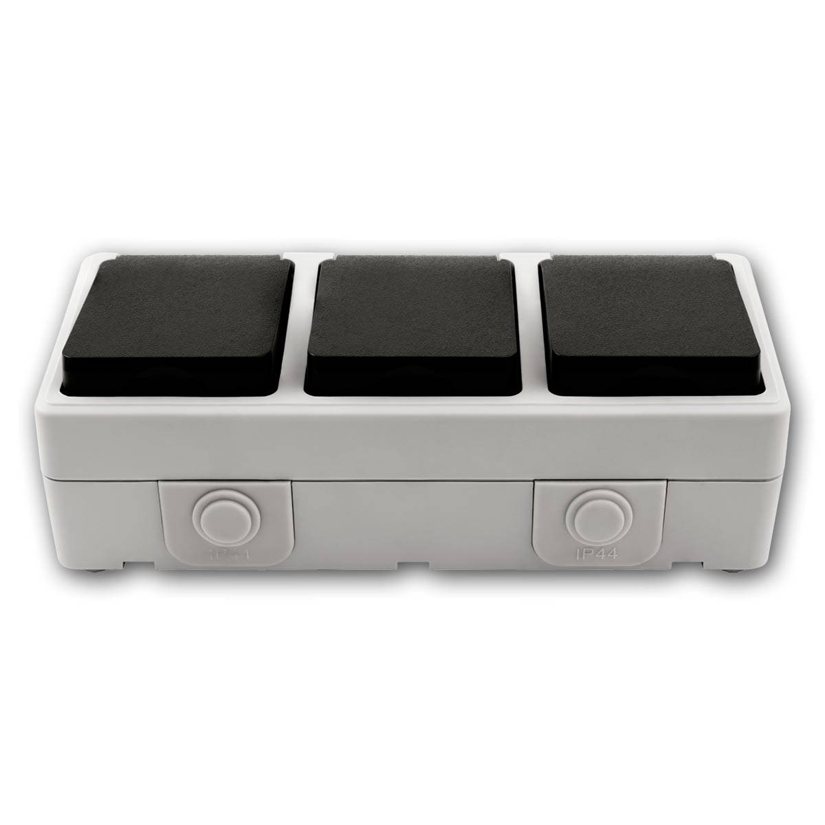 McPower - Feuchtraum Dreifachsteckdose "Taff", 250V/16A IP44