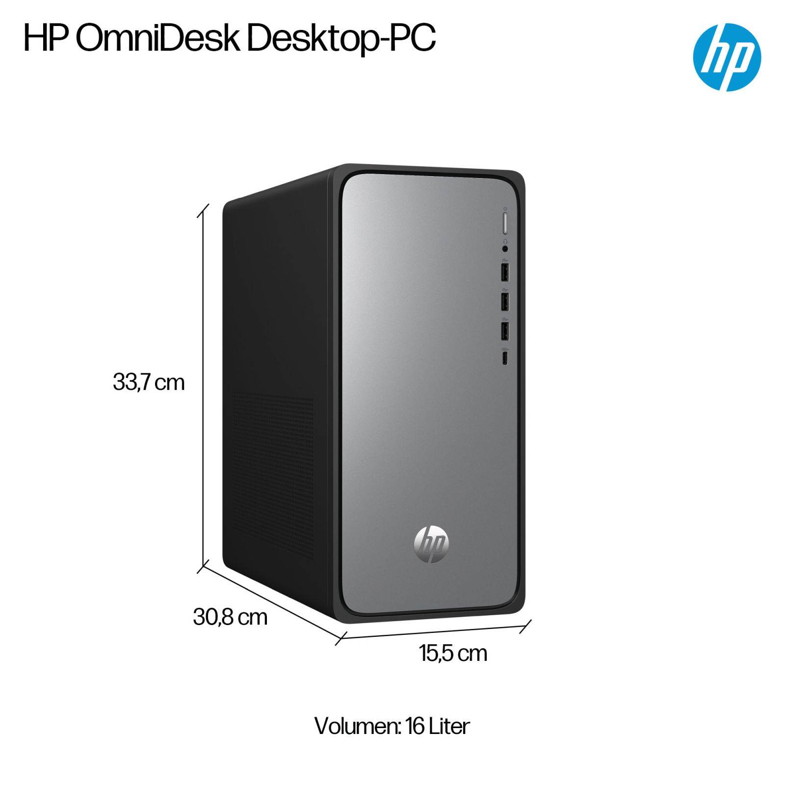 HP OmniDesk M02-0452ng - Tower - Core i5 i5-14400