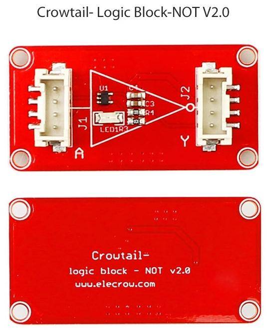 Elecrow Crowtail Logic Block 2.0, 4-Pin JST, 3,3V-5V - Logik-Funktion: NOT