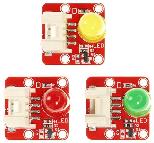 Elecrow Crowtail-LED 2.0 digitales LED-Modul, PWM, Plattenmontage, 8mm LED, 4-Pin, 5V - Farbe: Grün