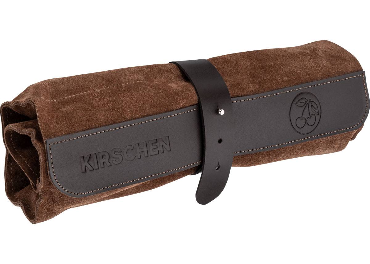 KIRSCHEN Stechbeitelsatz in Ledertasche 6-tlg. mit Weißbuchenheft 6-10-12-16-20-26 mm 1171002