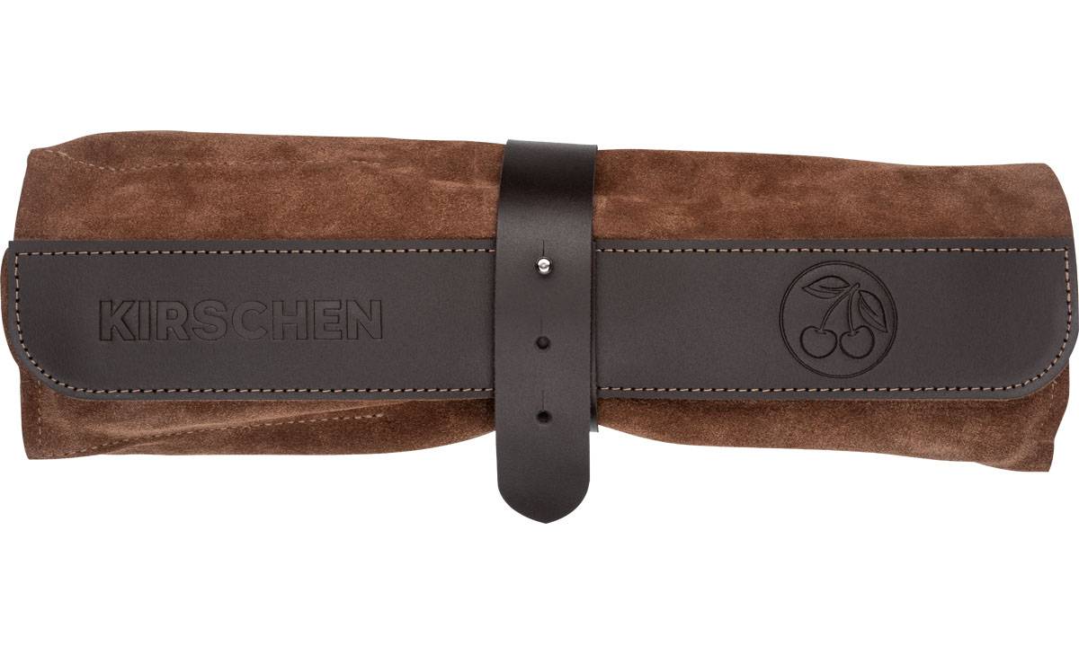 Stechbeitelsatz 6,10,12,16,20,26mm Weißbuchenh.6-tlg.Ledertasche KIRSCHEN