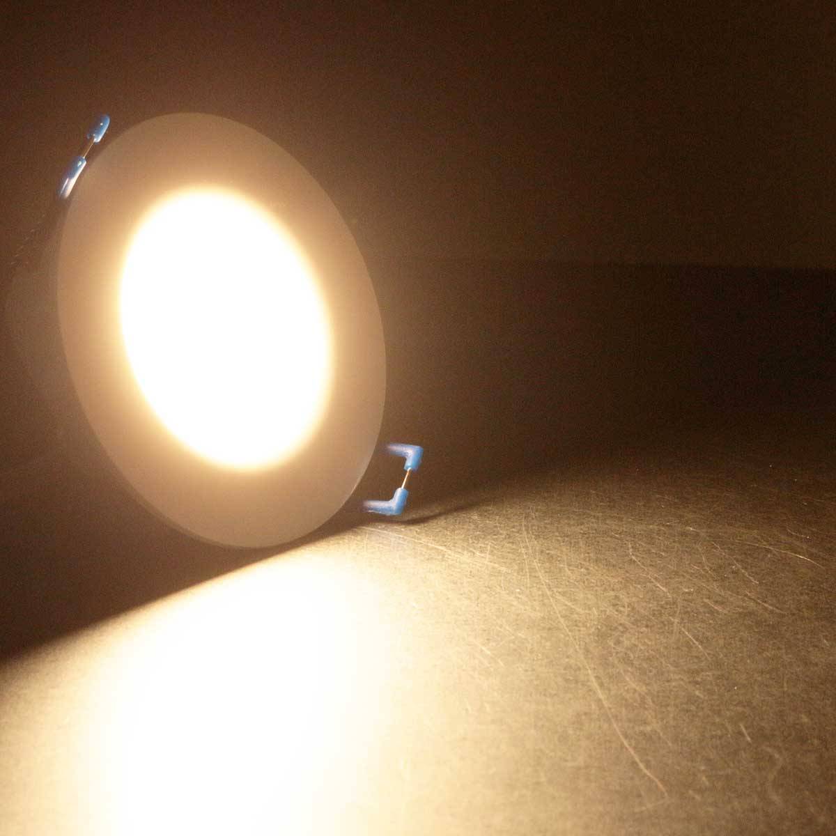 ChiliTec - LED-Einbauleuchte "Flat-30 FR-R", warmweiß, IP44