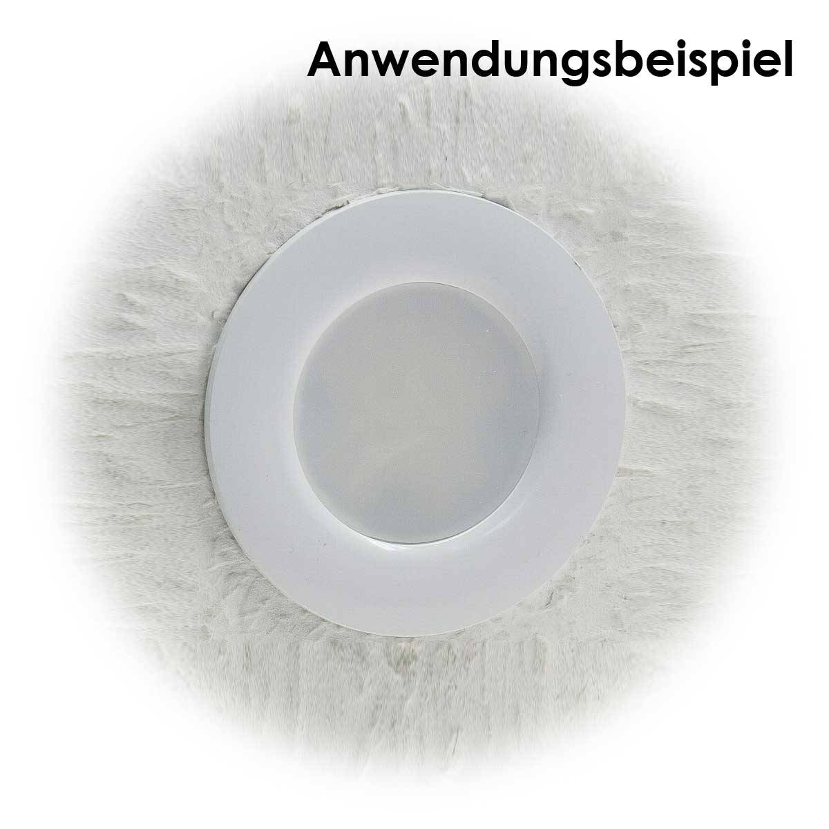 ChiliTec - LED-Einbauleuchte "Flat-30 FR-R", warmweiß, IP44