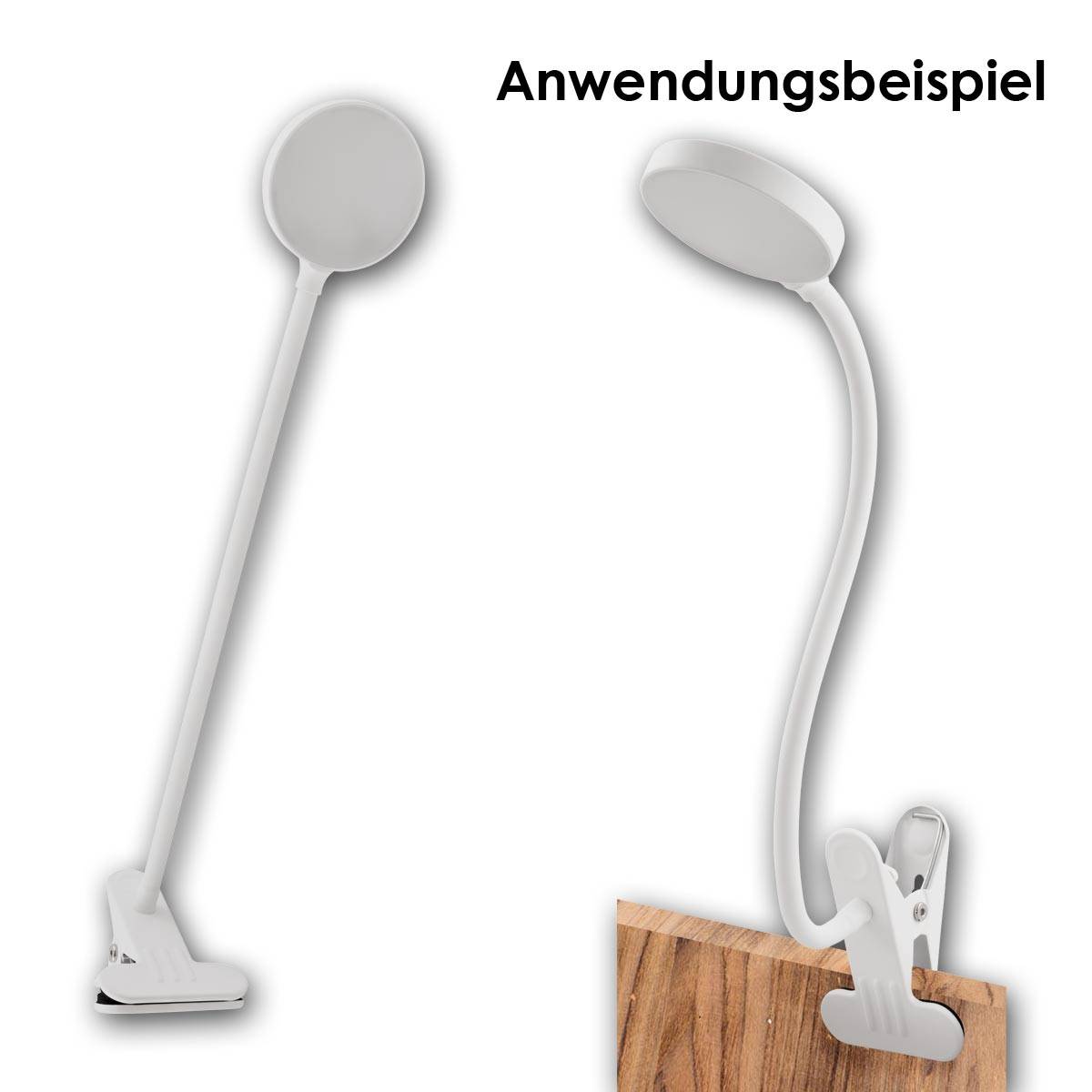 einlicht - LED Klemm-Leseleuchte HALO ws 3,3W 438lm step-dimm