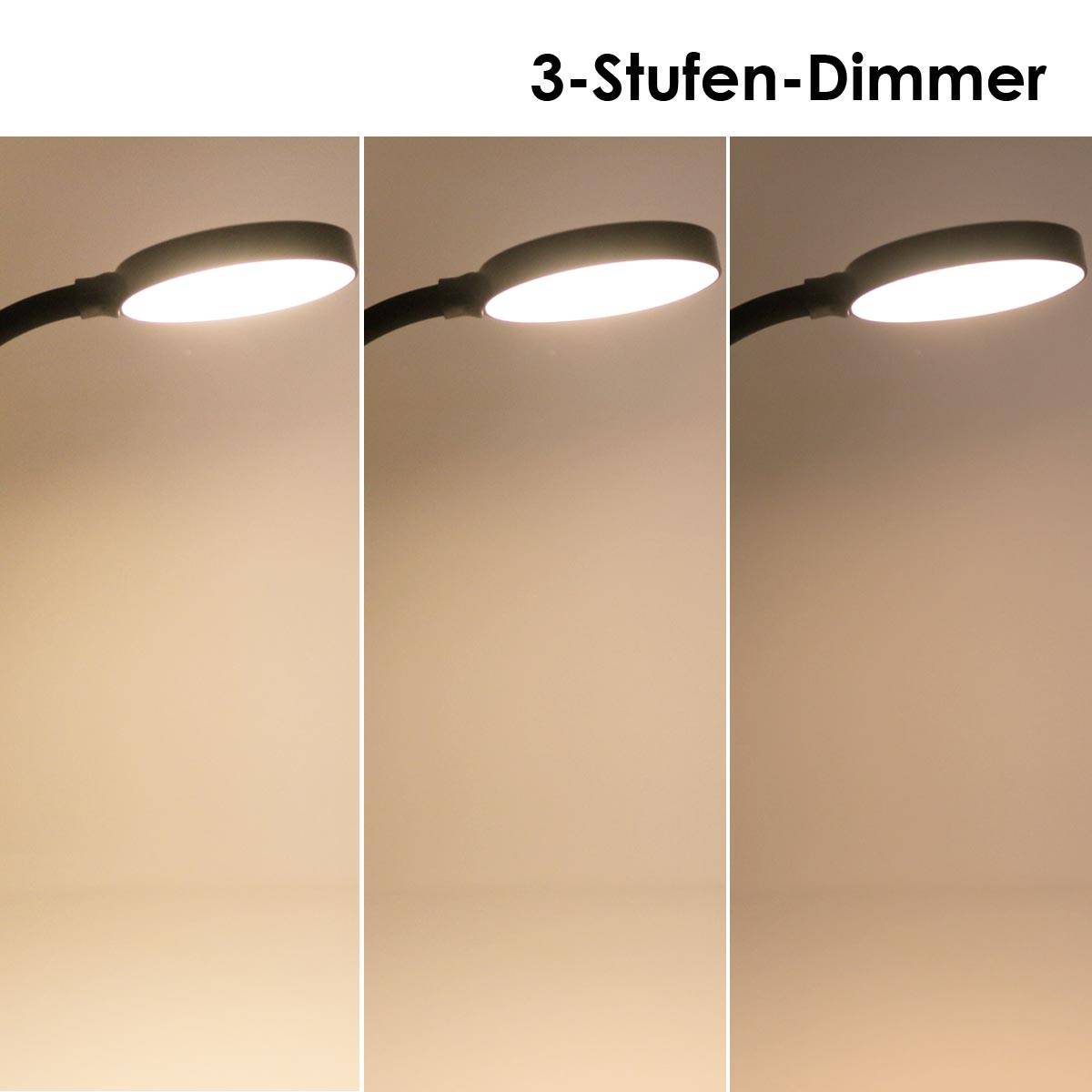 einlicht - LED Steckdosenleuchte HALO sw 3,3W 438lm step-dimm