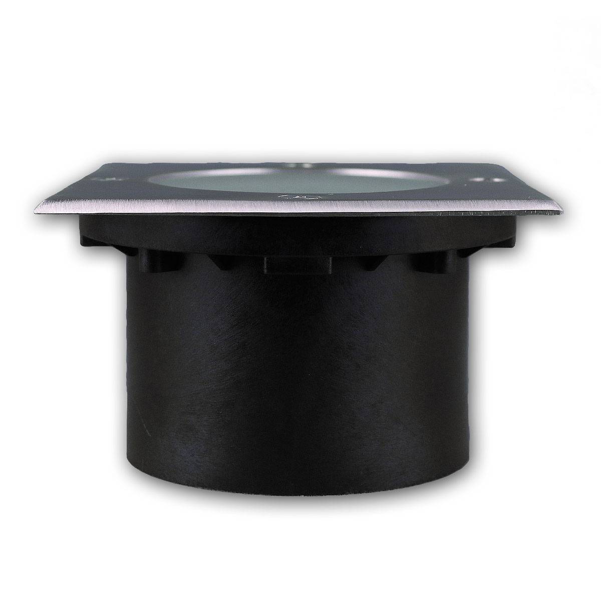 ChiliTec - Bodenleuchte "BEL GX53 Q", 4eckig, IP65, Edelstahl