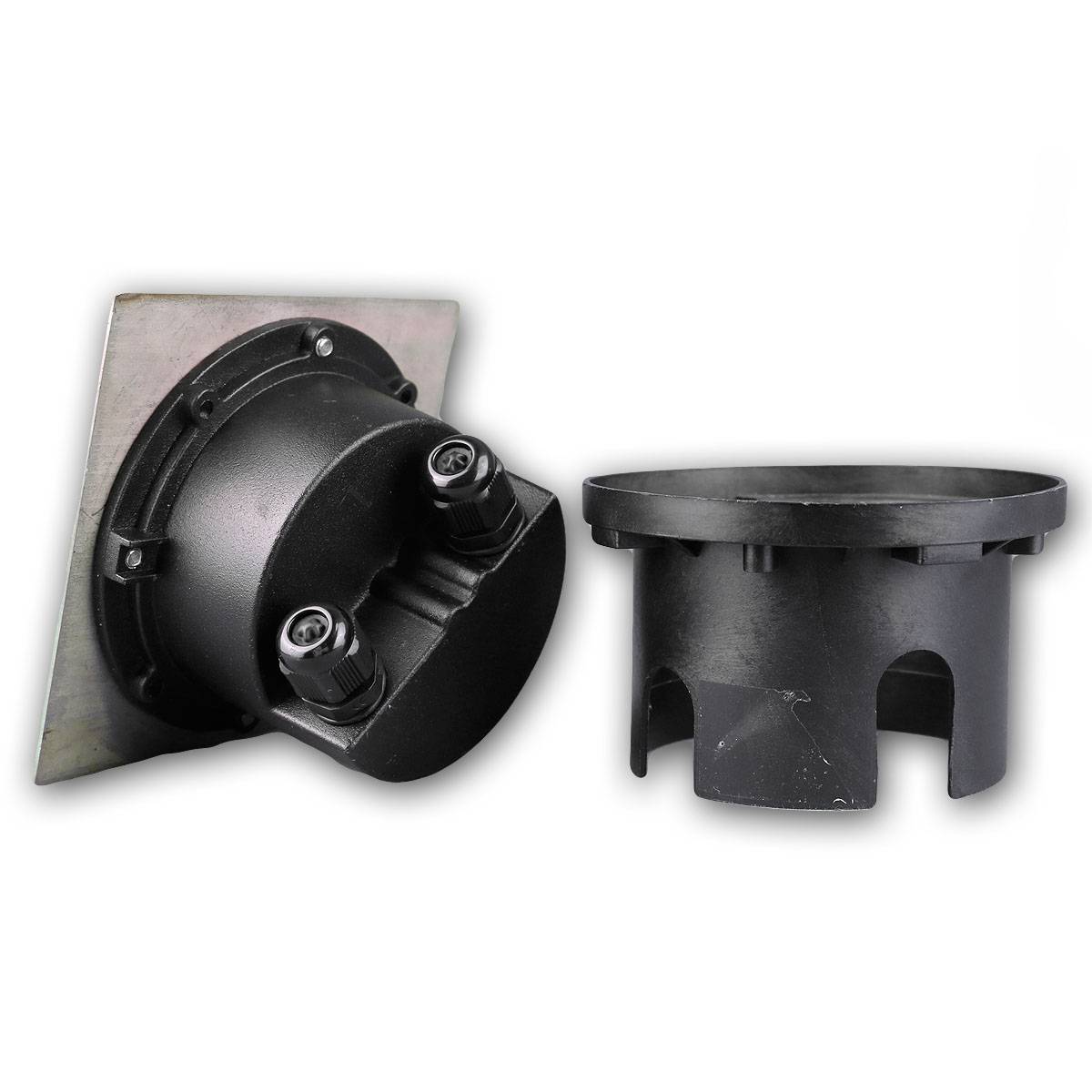 ChiliTec - Bodenleuchte "BEL GX53 Q", 4eckig, IP65, Edelstahl