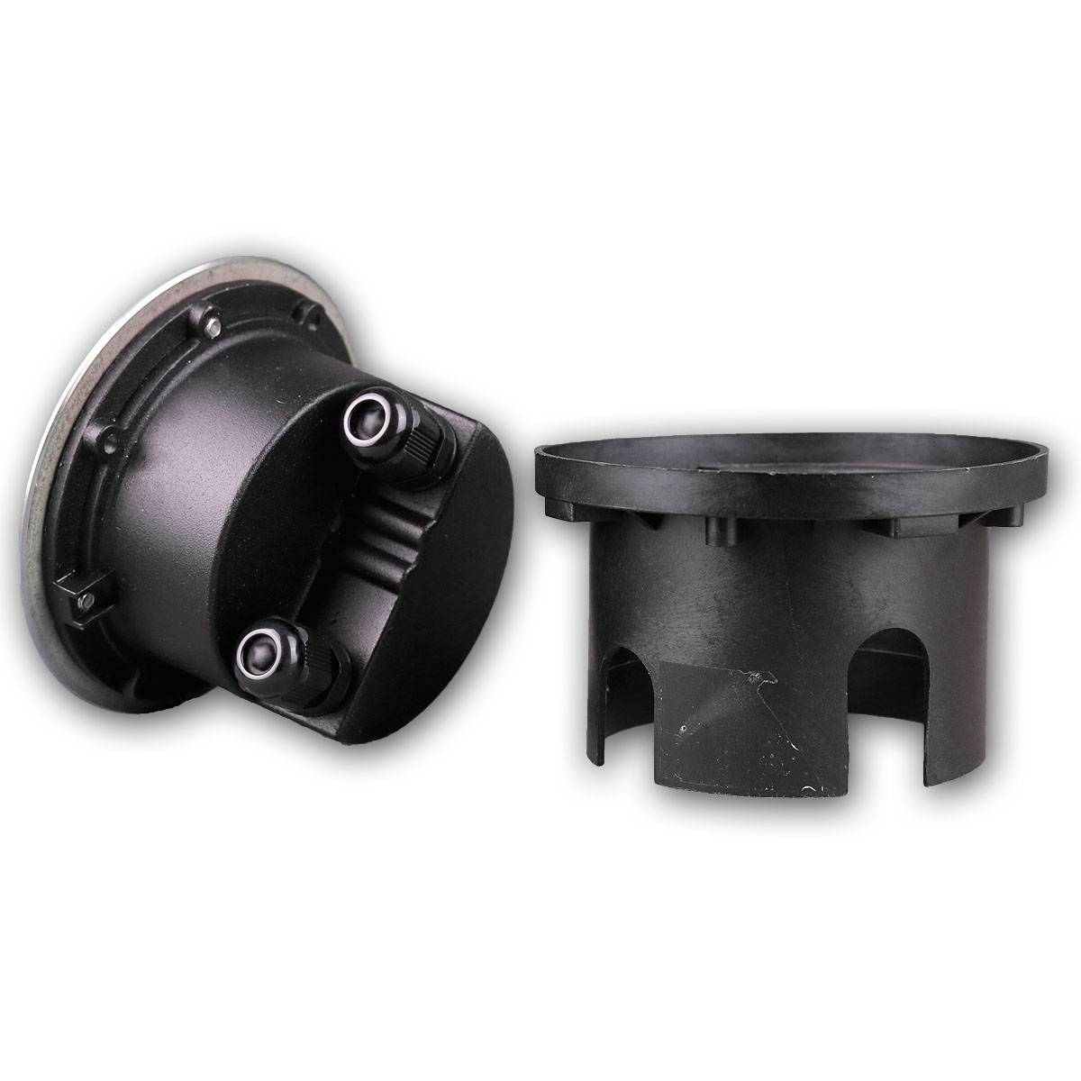 ChiliTec - Bodenleuchte "BEL GX53 R", rund, IP65, Edelstahl