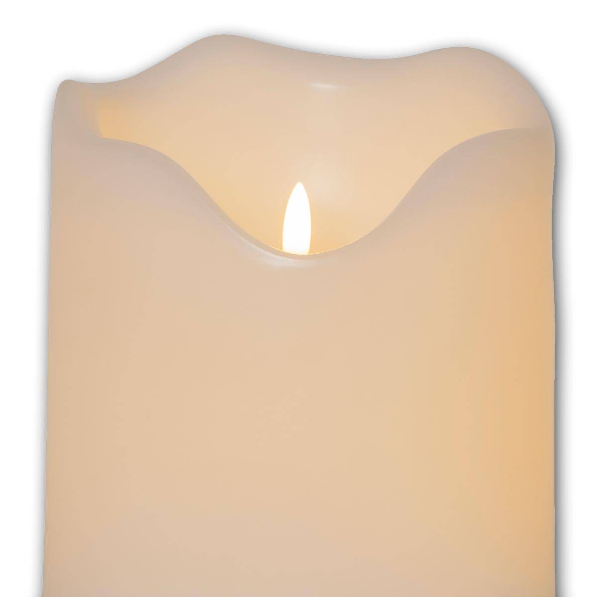 Star Trading - XXL Outdoor LED Kerze GRAND 20cm, 3D Flamme, Timer