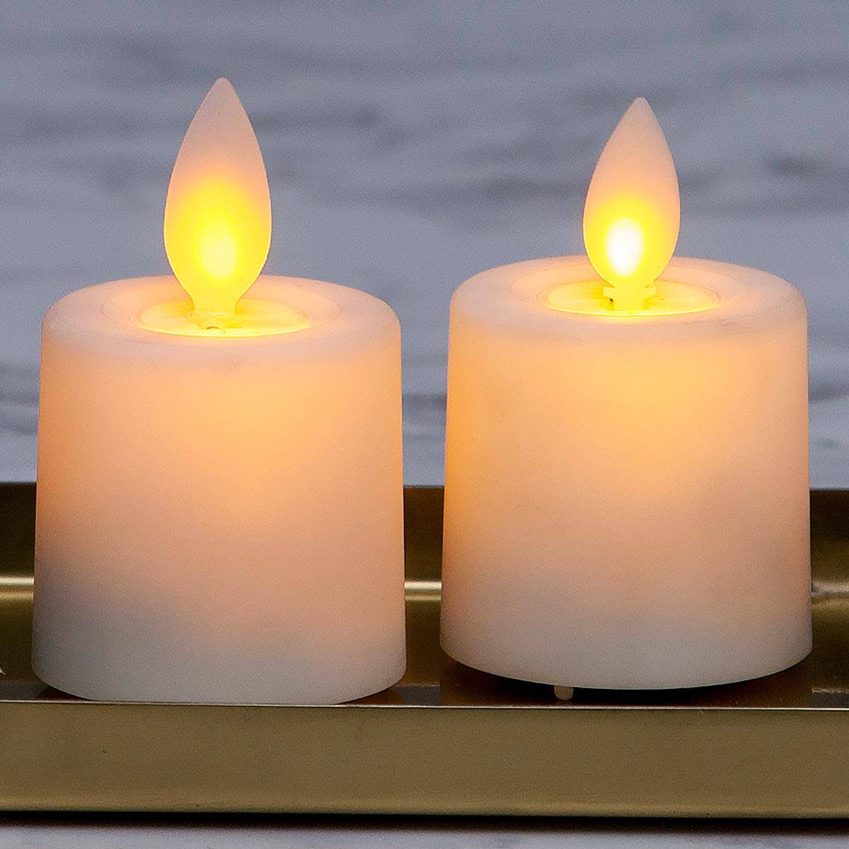 Star Trading - 2er Set Mini LED-Kerzen M-TWINKLE 6x3,8cm mi Timer