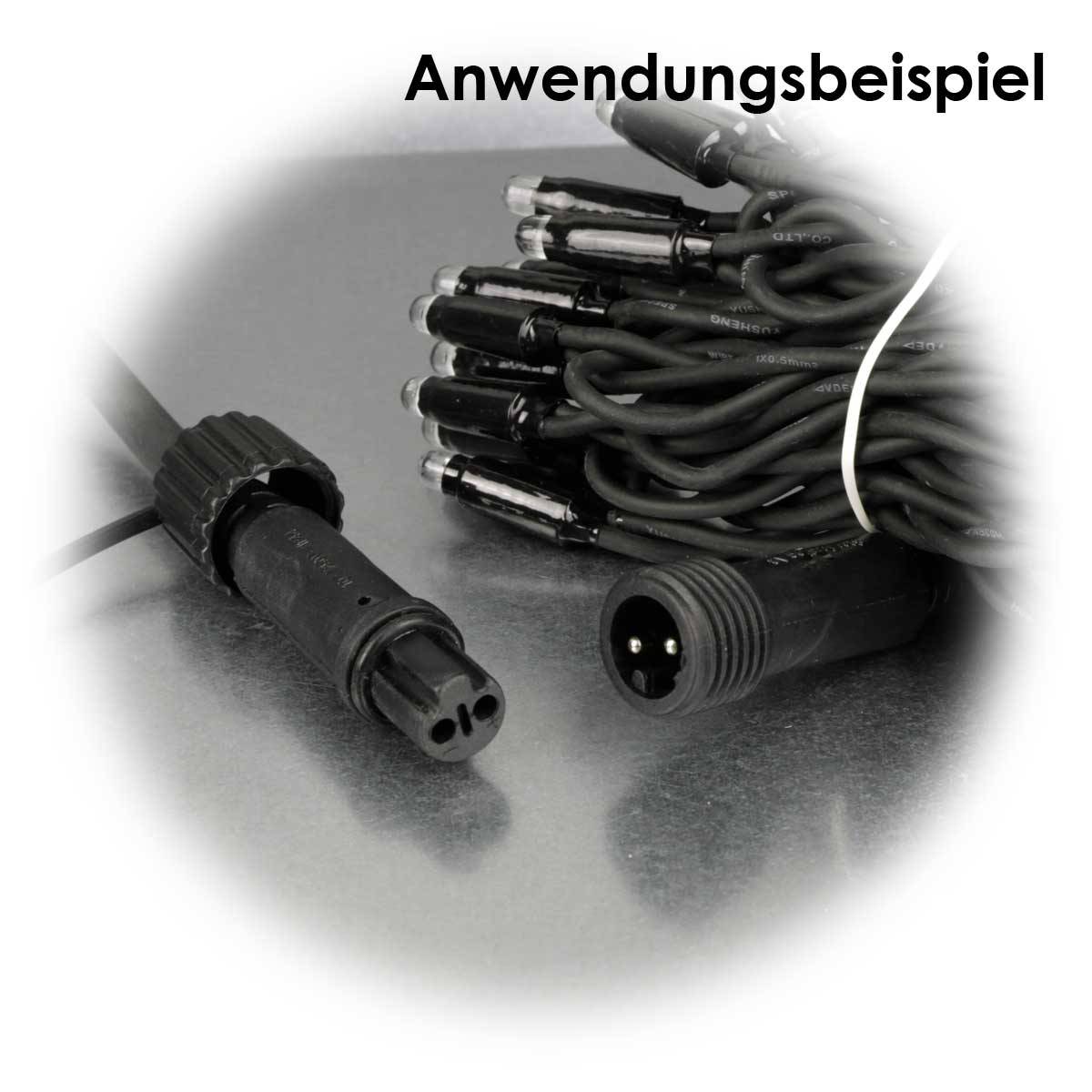 Star Trading - System LED Startkabel schwarz, 1,8m, IP44, 230V