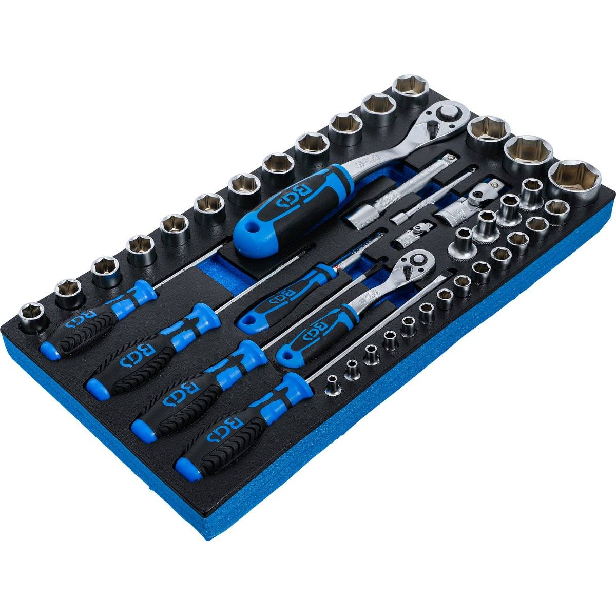 Schaumeinlage für Art. 2002 Steckschlüssel-Satz und Schraubendreher 43-tlg.